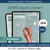 EUCALYPTUS - ADHD Digital Planner for iPad & Android tablets