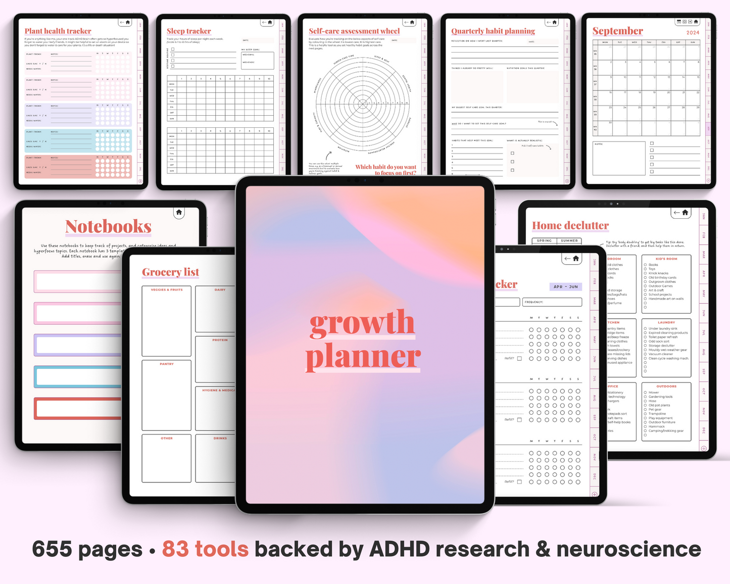 SORBET - ADHD Digital Planner for iPad & Android tablets
