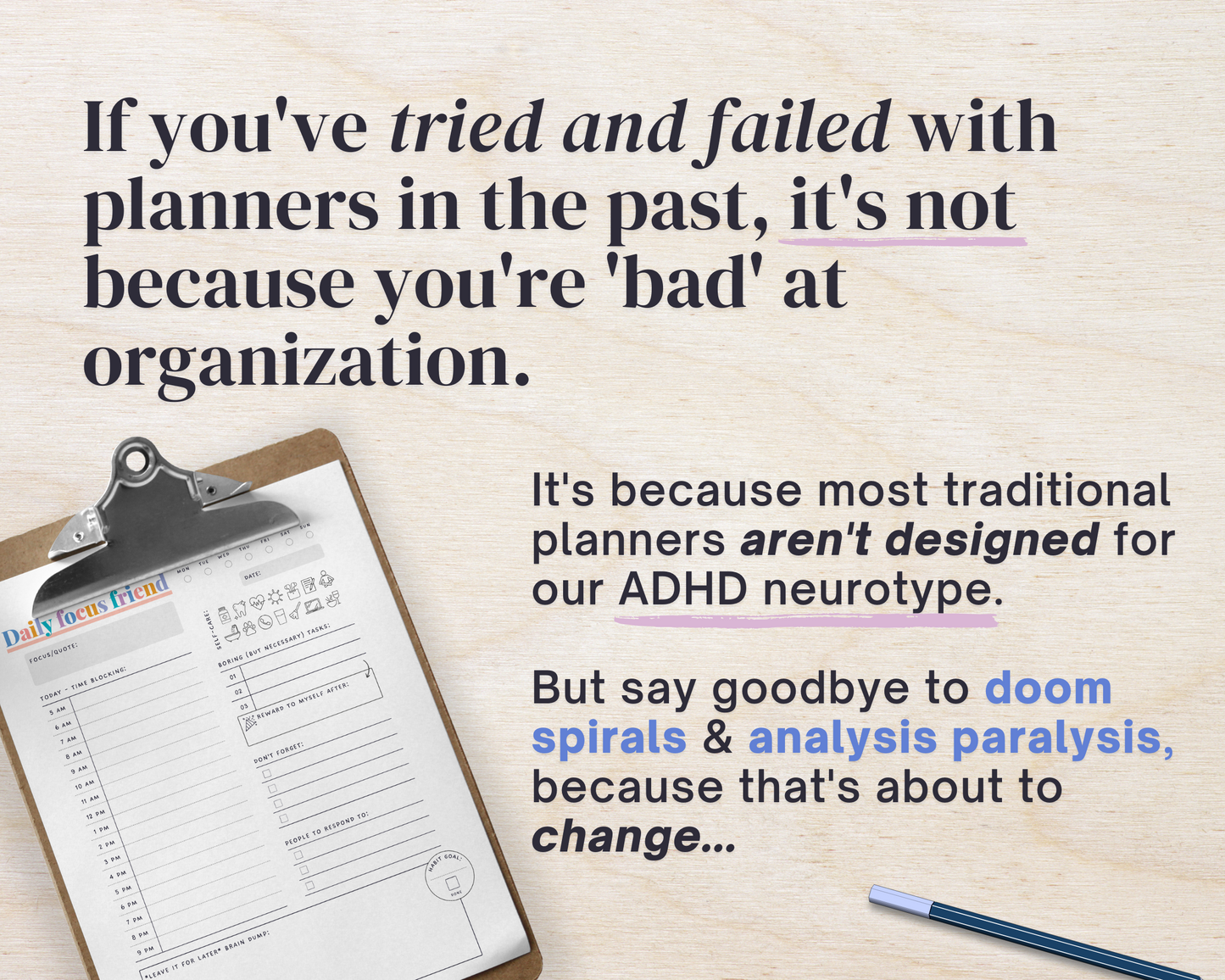 RAINBOW PRINTABLE - ADHD Planner, Self Care & Habits Workbook & Journal