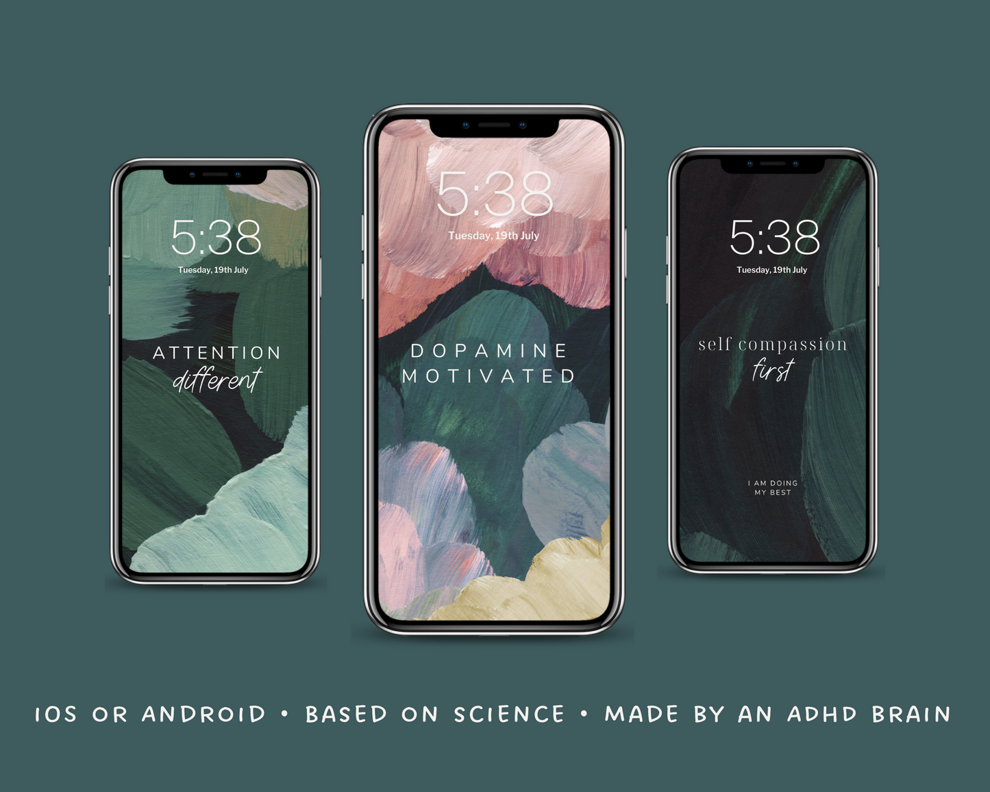 ADHD Phone Wallpapers for iOS or Android smartphones